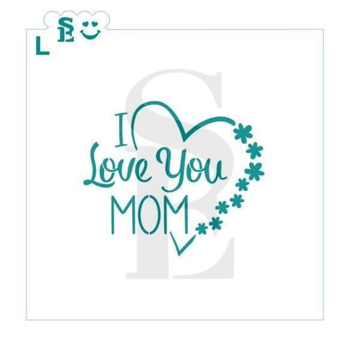 FAST SHIPPING I Love You Mom Stencil Mother's Days - Etsy UK