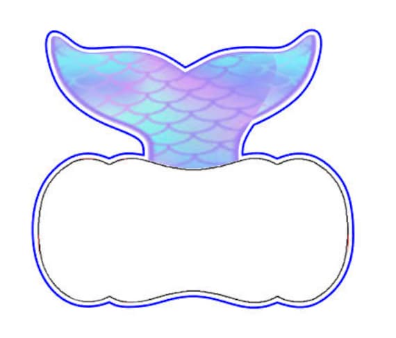 Mermaid Plaque Cookie Cutter