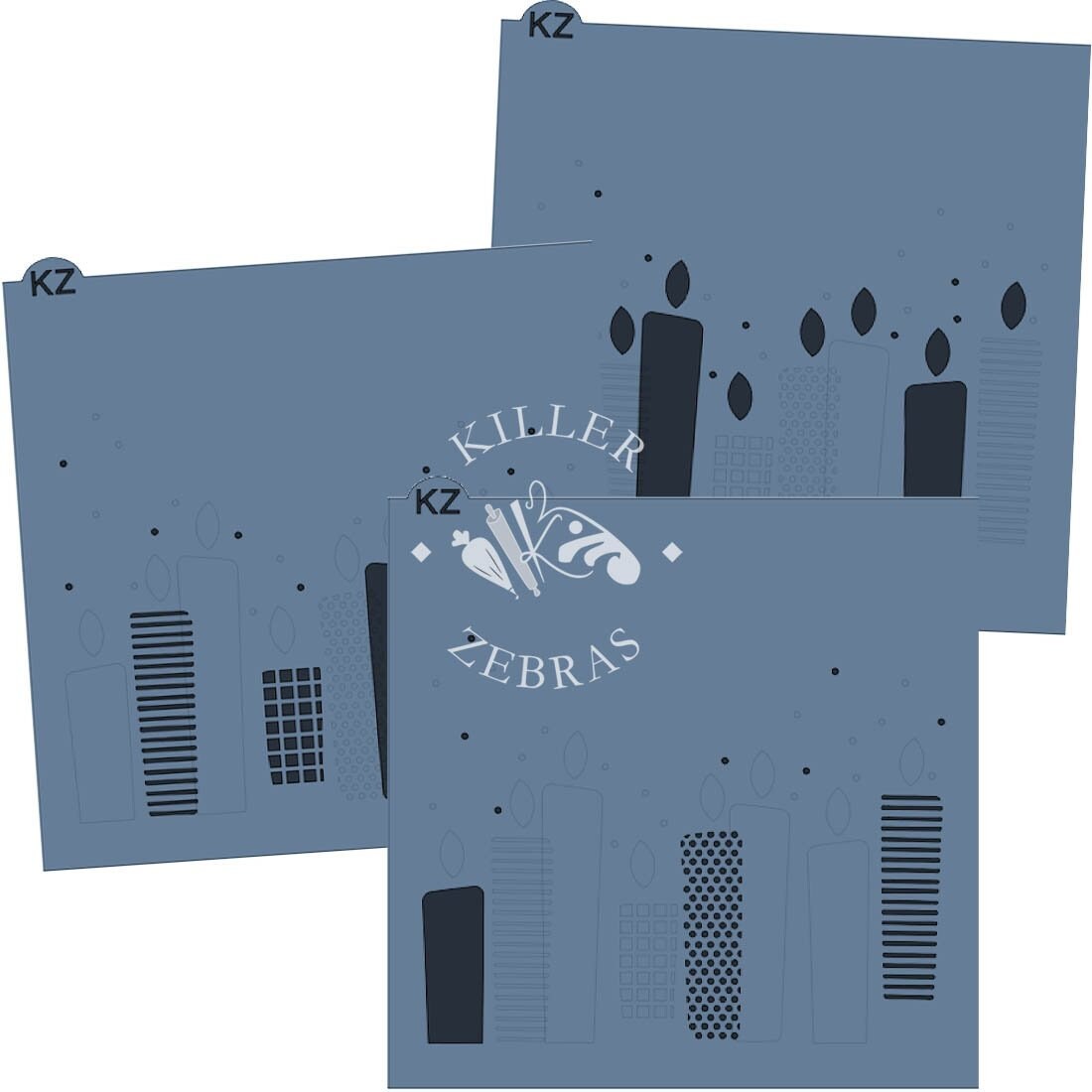 FAST SHIPPING Candles 3 Part Stencil Candles Cookie Etsy