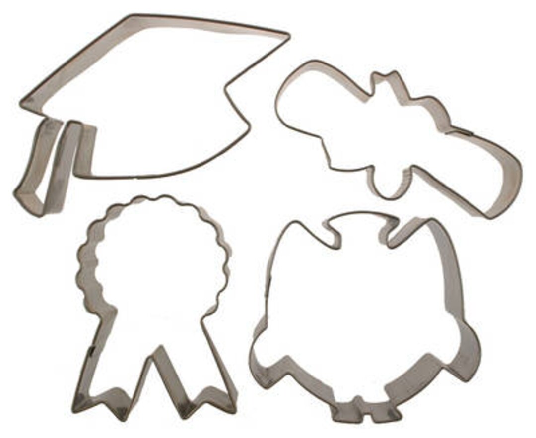 FAST SHIPPING Graduation Cookie Cutter Set, Graduation Fondant Cutter