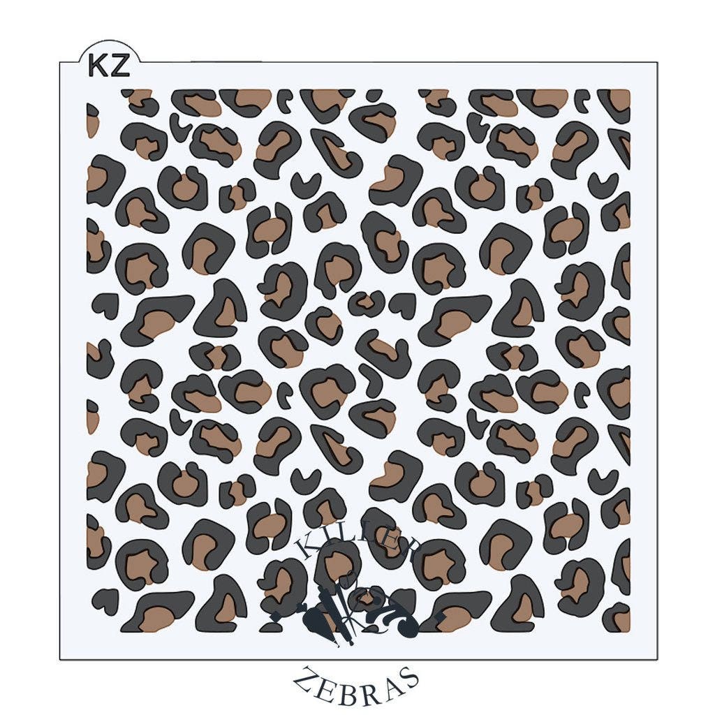 FAST SHIPPING Leopard Print Stencil Single or Layered Etsy