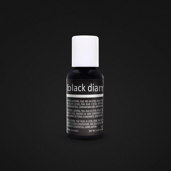 FAST SHIPPING!! Black Diamond Chefmaster Gel Food Coloring 20ml, Gel Food Color