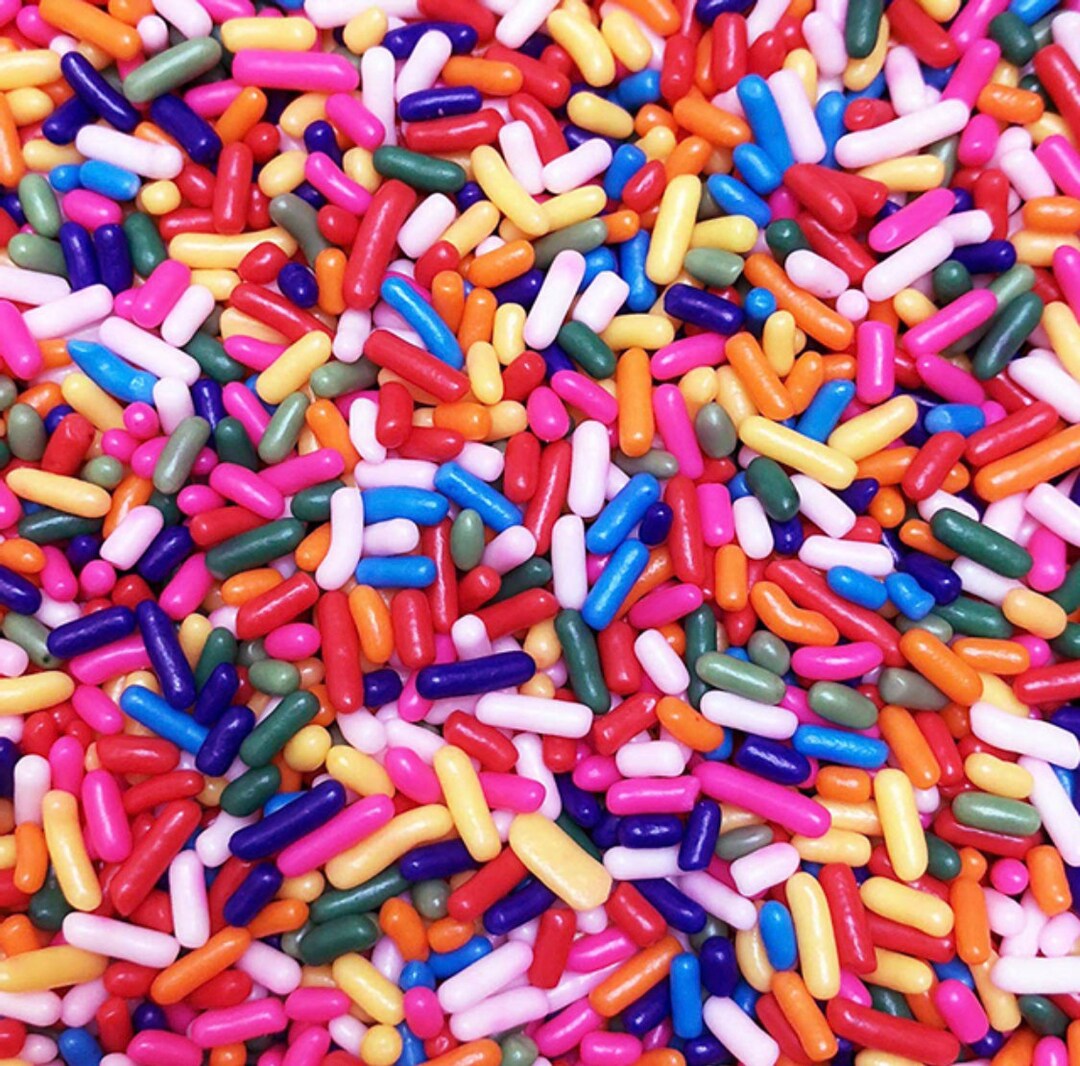 Fast Shipping 4.5oz Rainbow Jimmies, Jimmies Sprinkles, Sugar Jimmies