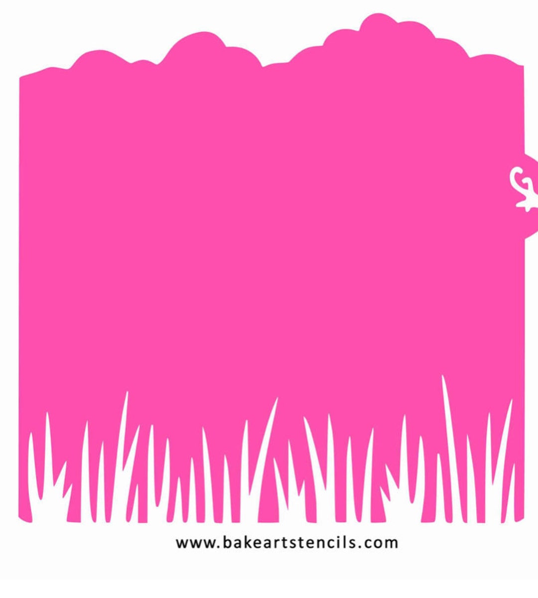 Fast Shipping Cloud and Grass Stencil, Cookie Stencil, Background