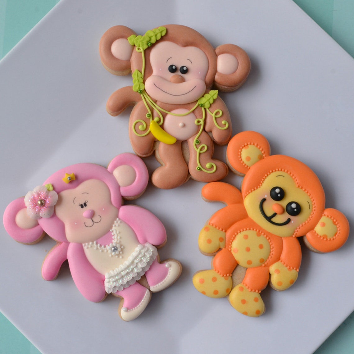 FAST SHIPPING Jungle Animal Cookie Cutter Set Baby Shower Etsy