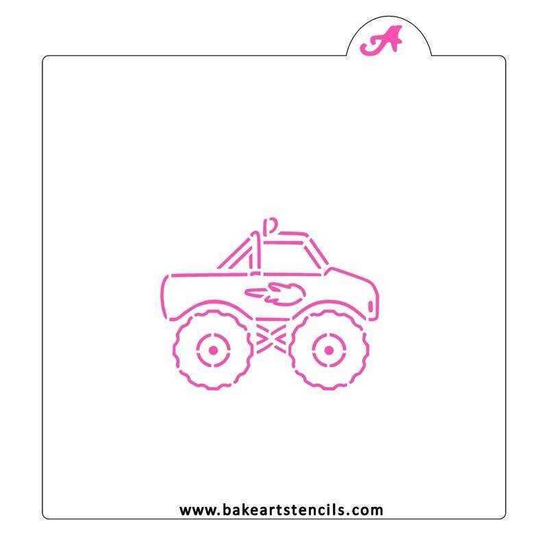 Fast Shipping Monster Truck PYO Stencil Truck PYO Stencil | Etsy