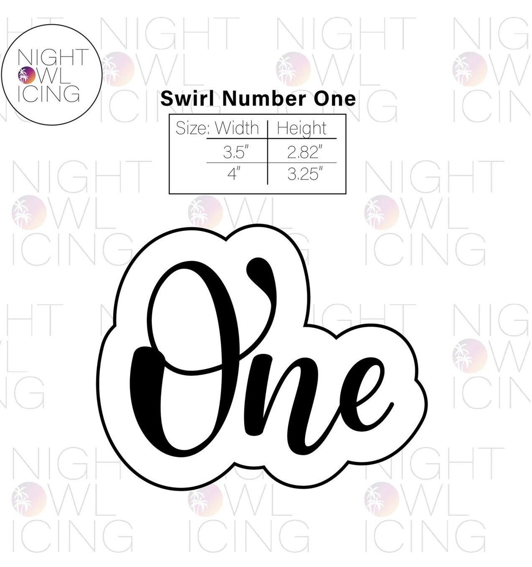 FAST SHIPPING Swirl Number One Cutter by Night Owl, Swirl Number One