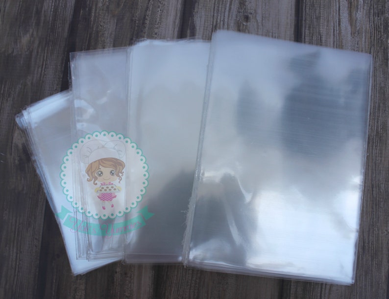 FAST Shipping 100 Clear High Quality Cellophane bags, Cookie Bags, Food Packing, Favor Bags, Invitation Bags, image 3