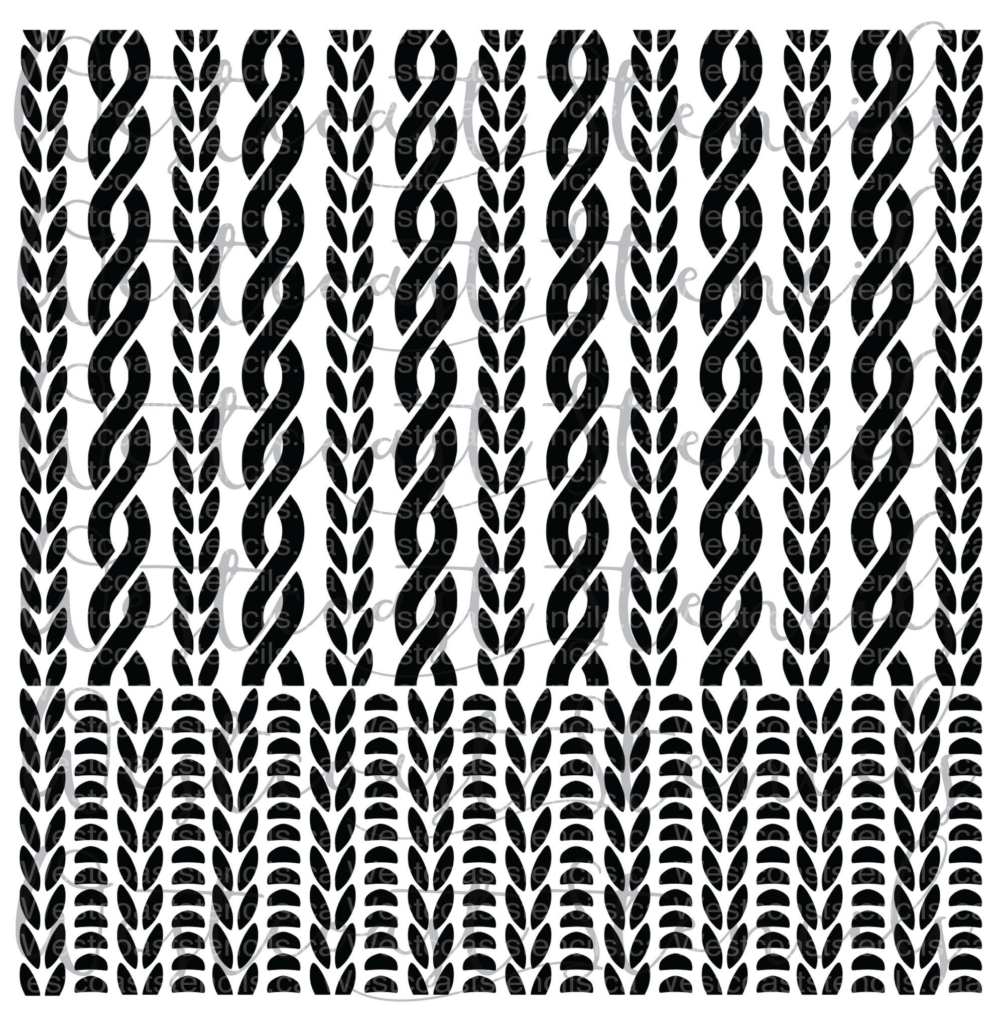 Cable Knit Pattern Vector