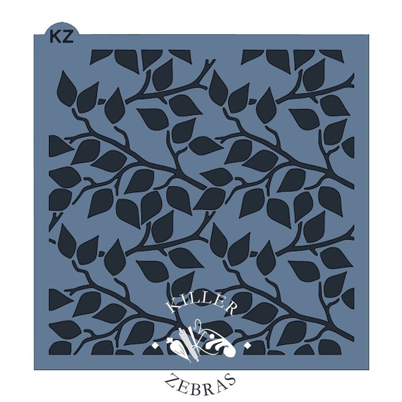 Leaves Cookie Stencil Single or Layered Leafy Branches Stencil Leaves Branches Cookie Stencil Leafy Branches Stencil FAST Shipping!!