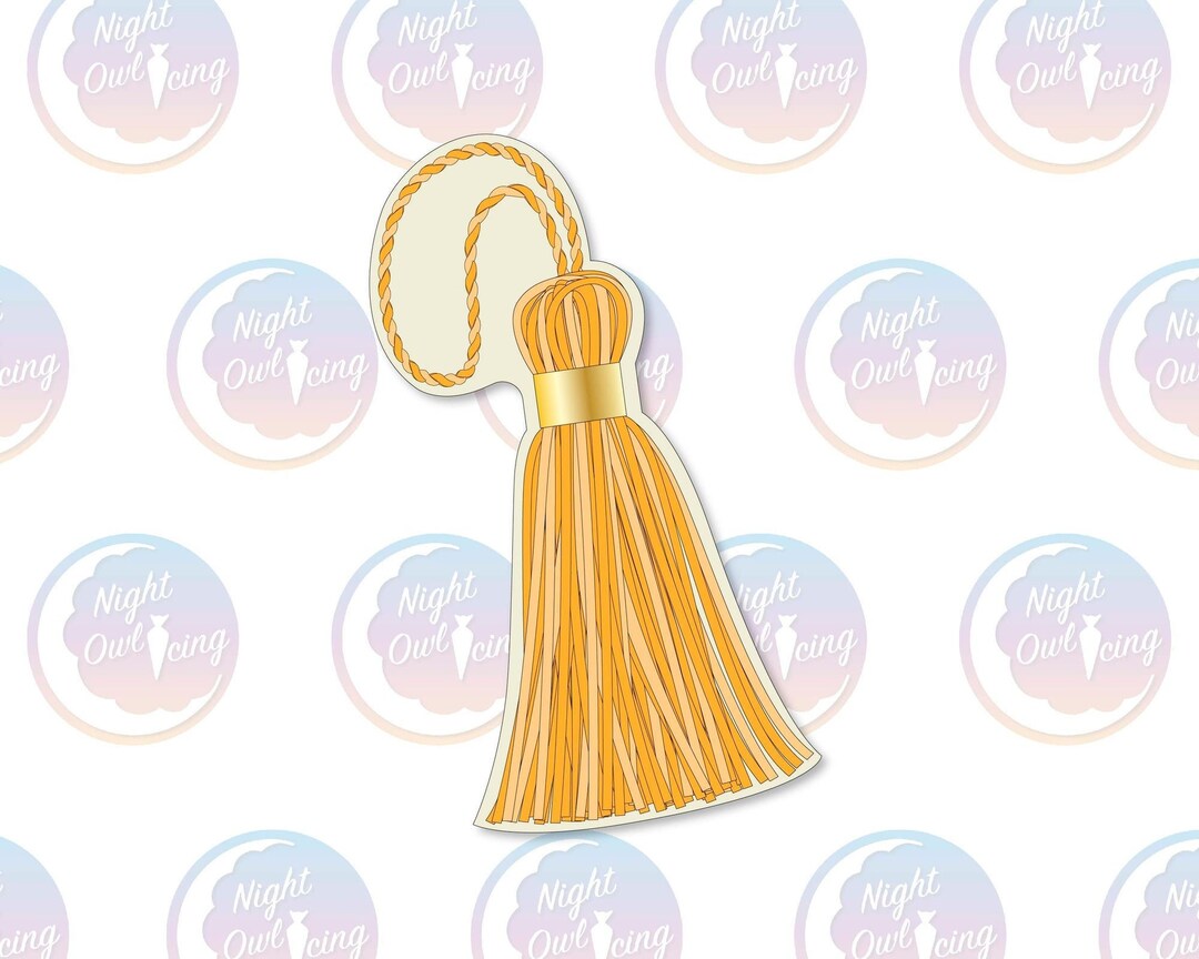 NEW Tassel Cookie Cutter by the Night Owl Icing, Graduation Tassel