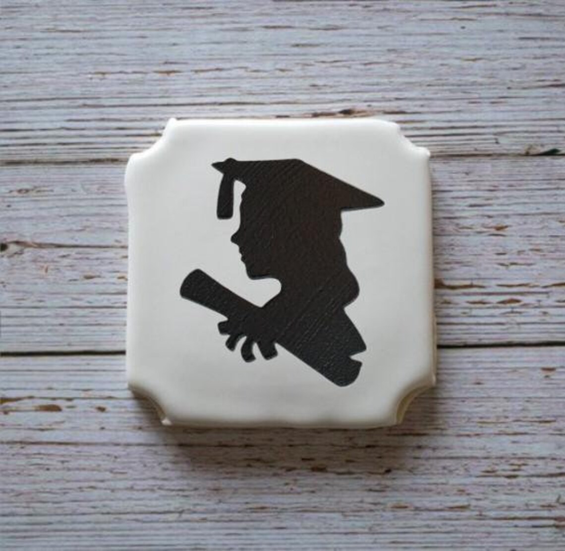 FAST SHIPPING Grad Silhouettes Stencil Set of 2 Grad Cookie Etsy UK