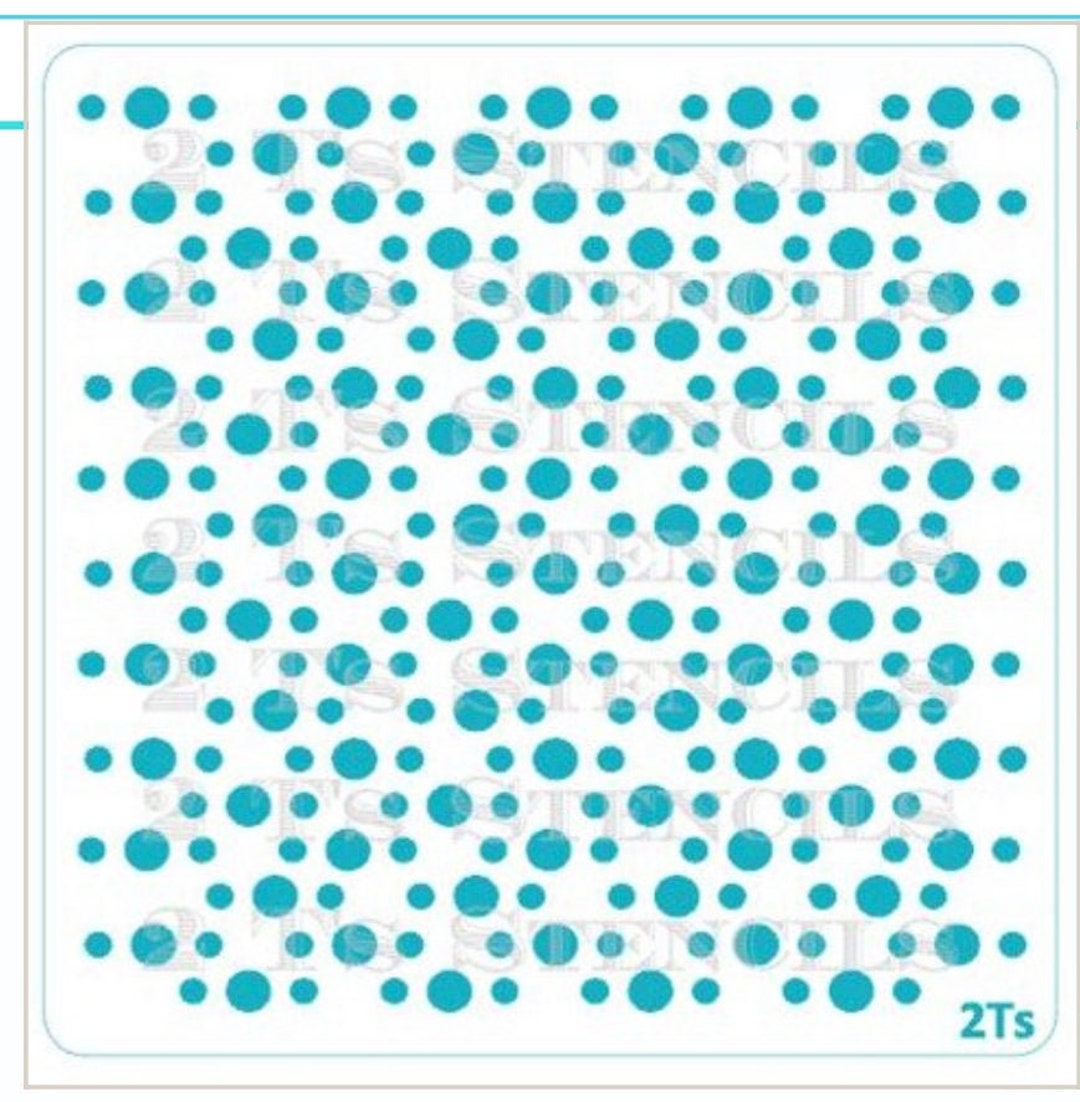 FAST SHIPPING!!! Random Polka Dots Stencil, Background Cookie Stencil ...