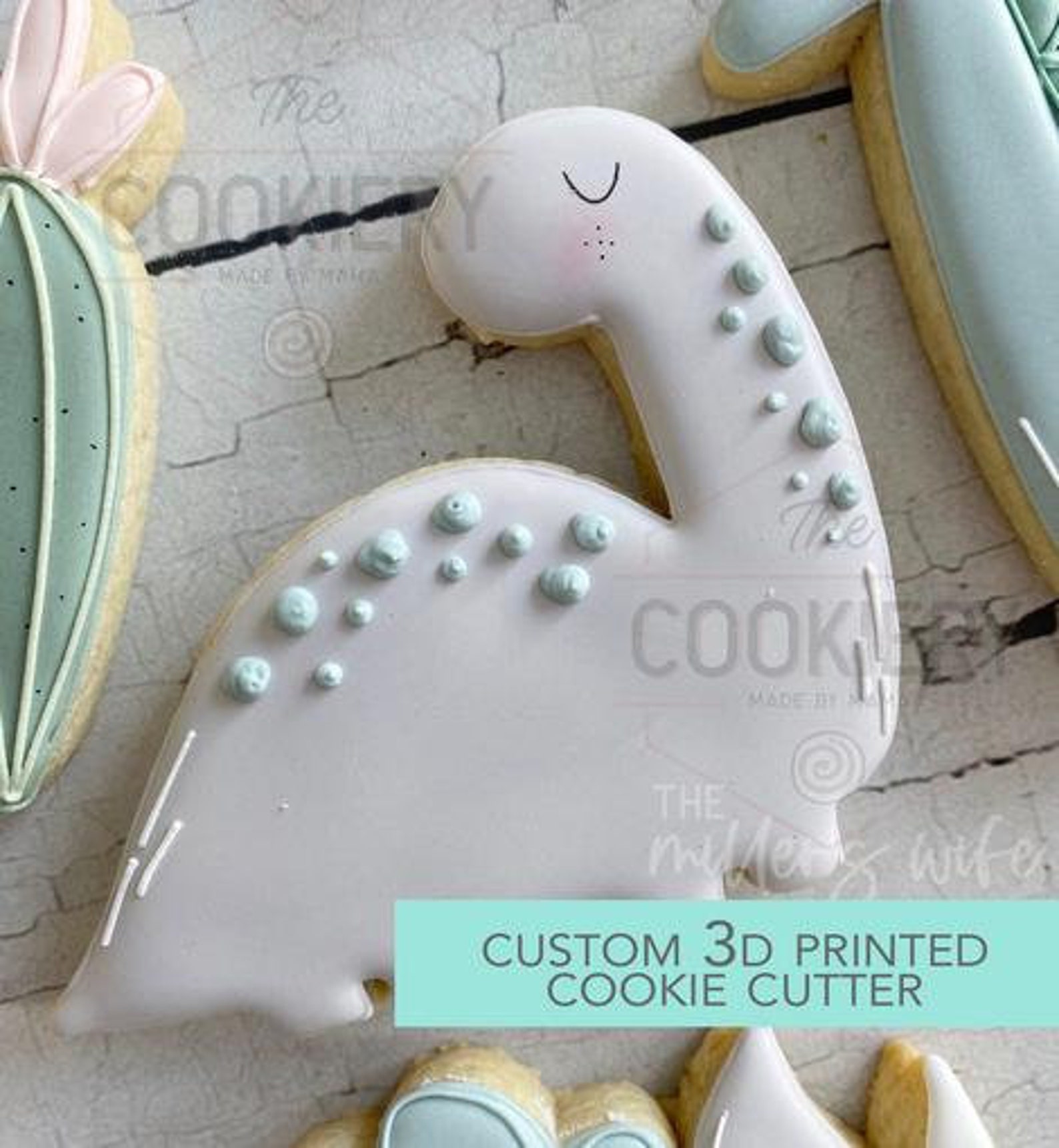FAST SHIPPING Dinosaur Cutter Cute Dinosaur Cookie Cutter Etsy
