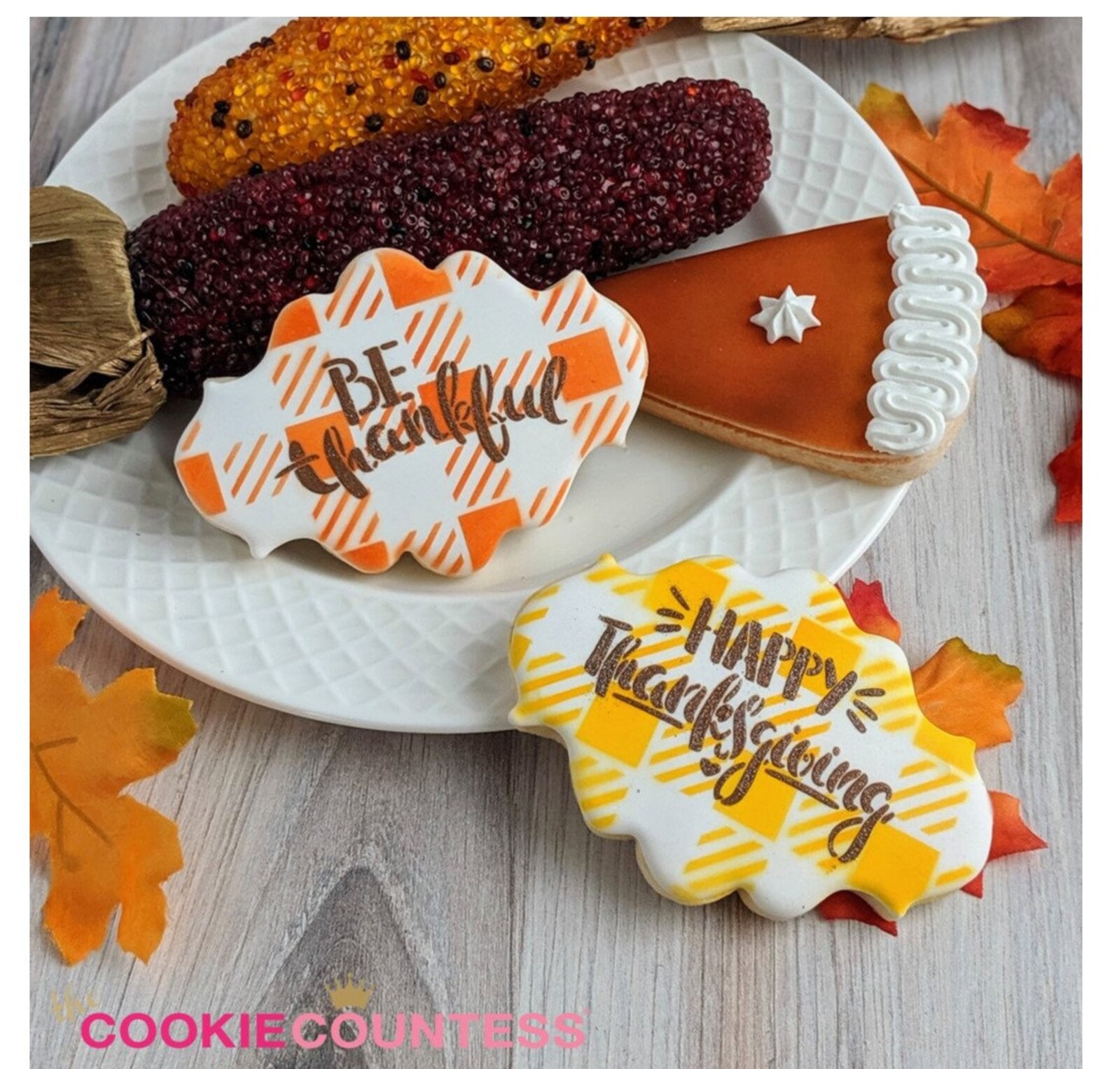 FAST Shipping Happy Thanksgiving Fun Font Stencil Fall | Etsy