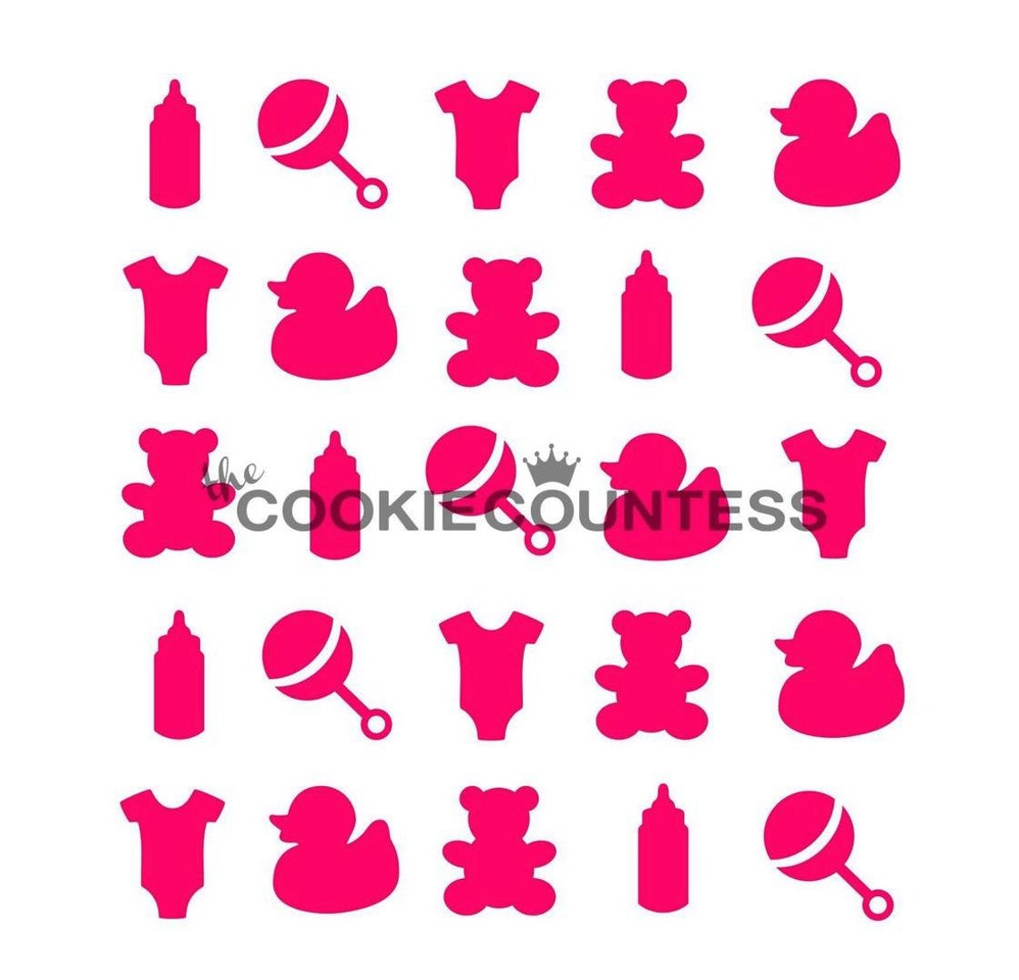 Fast Shipping Baby Items Cookie Stencil Baby Shower Cookie Etsy