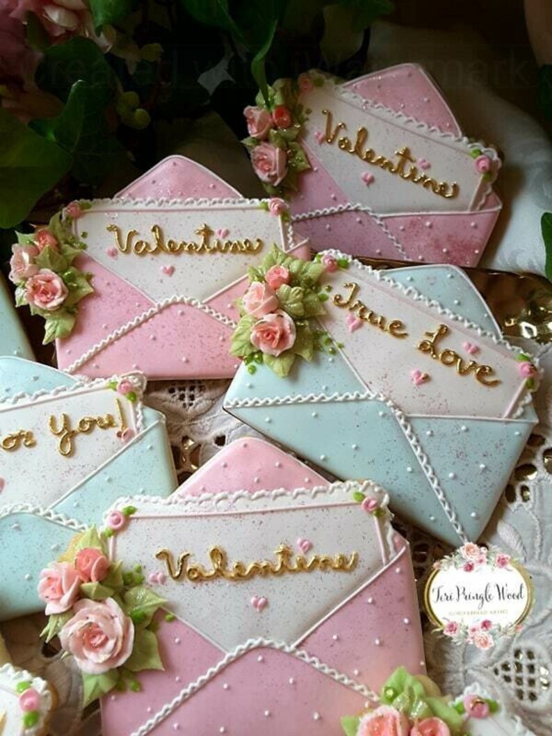 Fast Shipping Envelope Cookie Cutter Valentines Cookie Etsy