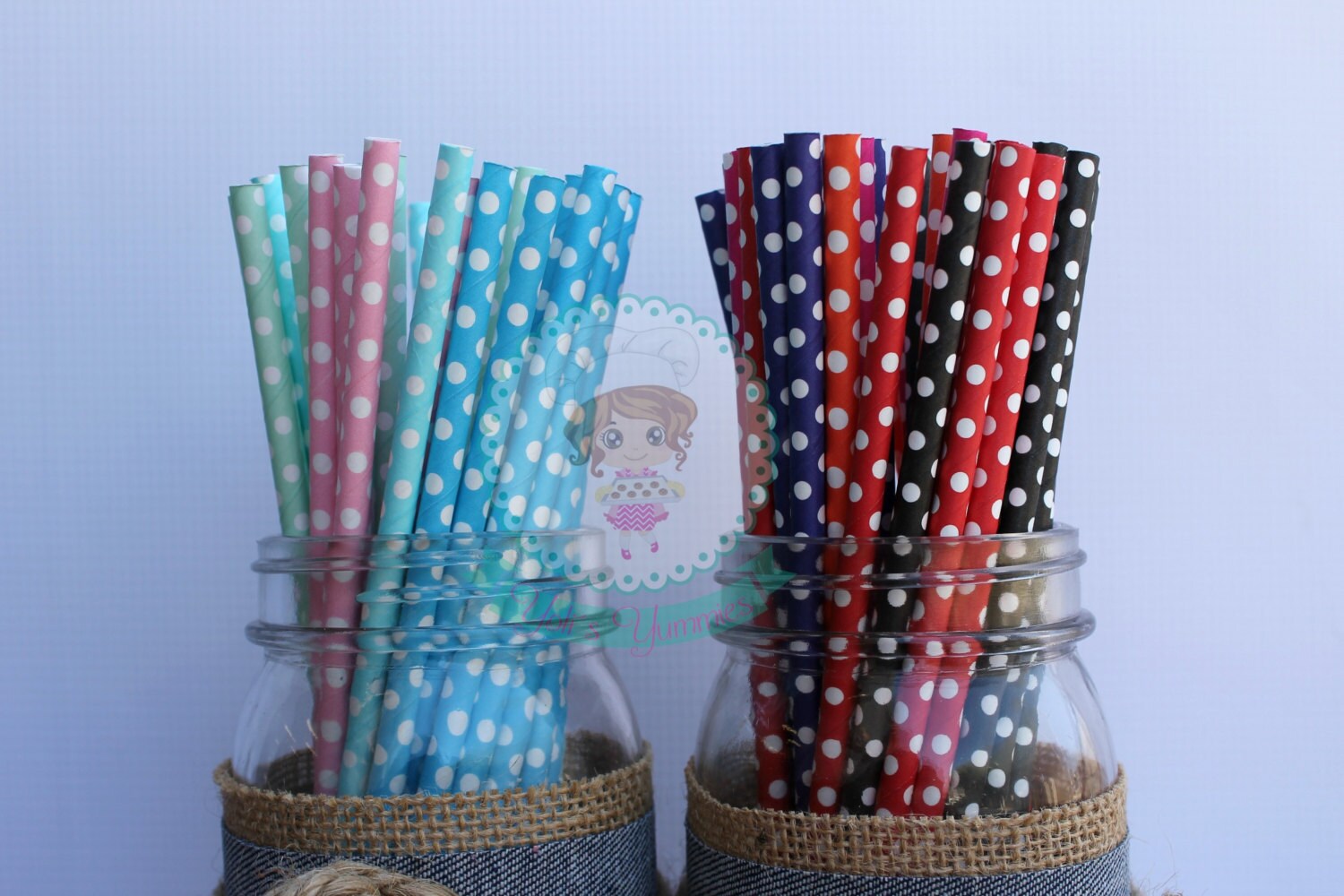 Polka Dots Paper Straws Cake Pop Straws Apple Paper Straws Etsy