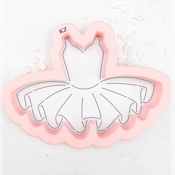 Fast Shipping!! Tutu Cutter/Stencil, Ballet Tutu Cookie Stencil, Ballet Cookie Cutter, Tutu Dress Cookie Cutter/Stencil