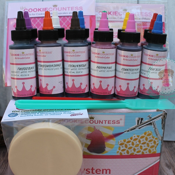 FAST SHIPPING!!! Airbrush System Kit, Airbrush Compresor, Cookie Countess Airbrush System, Cake and Cookie Decorating
