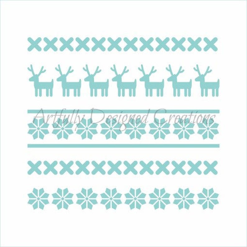 Ugly Christmas Sweater Stencil - Etsy