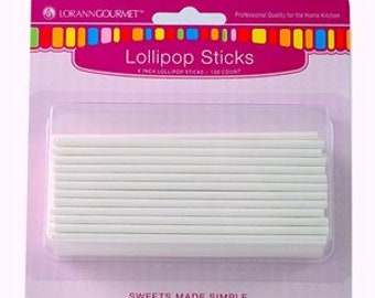 Fast Shipping!! 100 Lollipop Small 4" Sticks, 100 Cake pop Sticks, 100 Sucker Sticks.