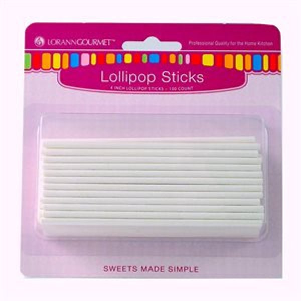 Fast Shipping!! 100 Lollipop Small 4" Sticks, 100 Cake pop Sticks, 100 Sucker Sticks.