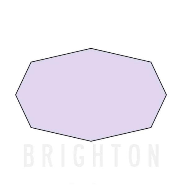 Fast Shipping! #1 Elongated Octagon  by Brighton Cutters, Elongated Octagon Cookie Cutter, Octagon
