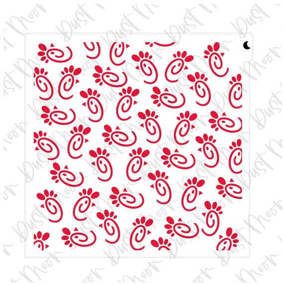 FAST Shipping Chick-Fil-A pattern Stencil Food Stencil | Etsy