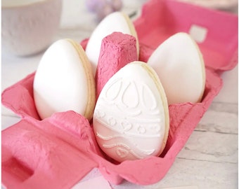 Fast Shipping! Mini Pink Egg Cartons, Set of 6 Easter Mini Egg Cartons, Mini Egg Cartons, Pink Egg Cartons, Pink Mini Egg Carton