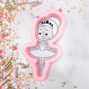 FAST SHIPPING!!! Ballerina Stencil and Cutter, Ballet Cookie Stencil, Ballet Cutter, Cake Stencil, Cutter.