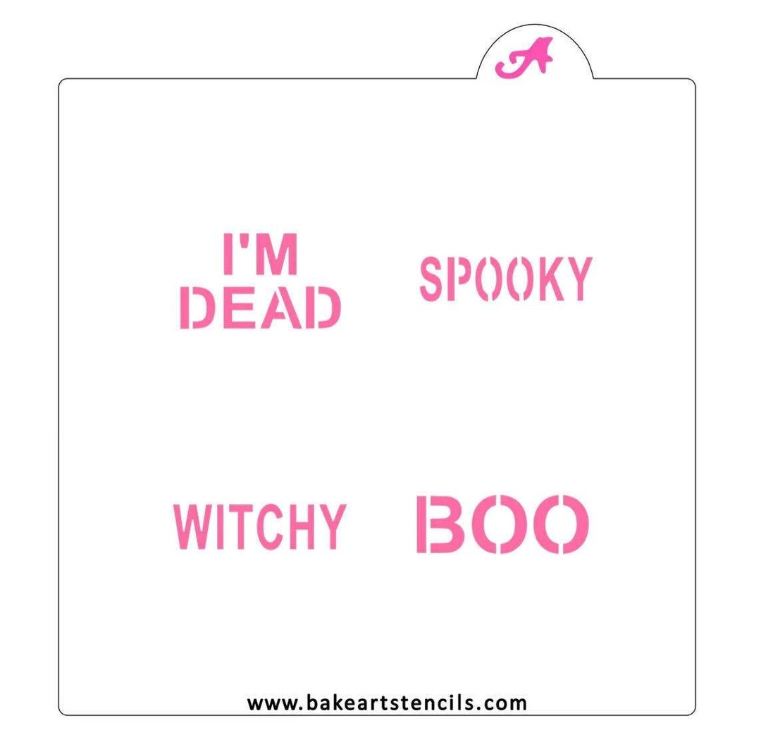 Fast Shipping Halloween Conversation Sayings Cookie Stencil Etsy