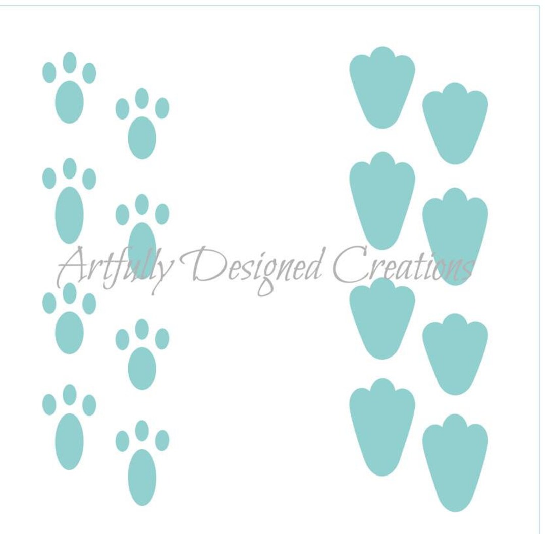 FAST Shipping Bunny Prints Stencil Bunny Cookie Stencil Etsy