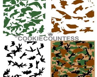 camouflage stencil etsy