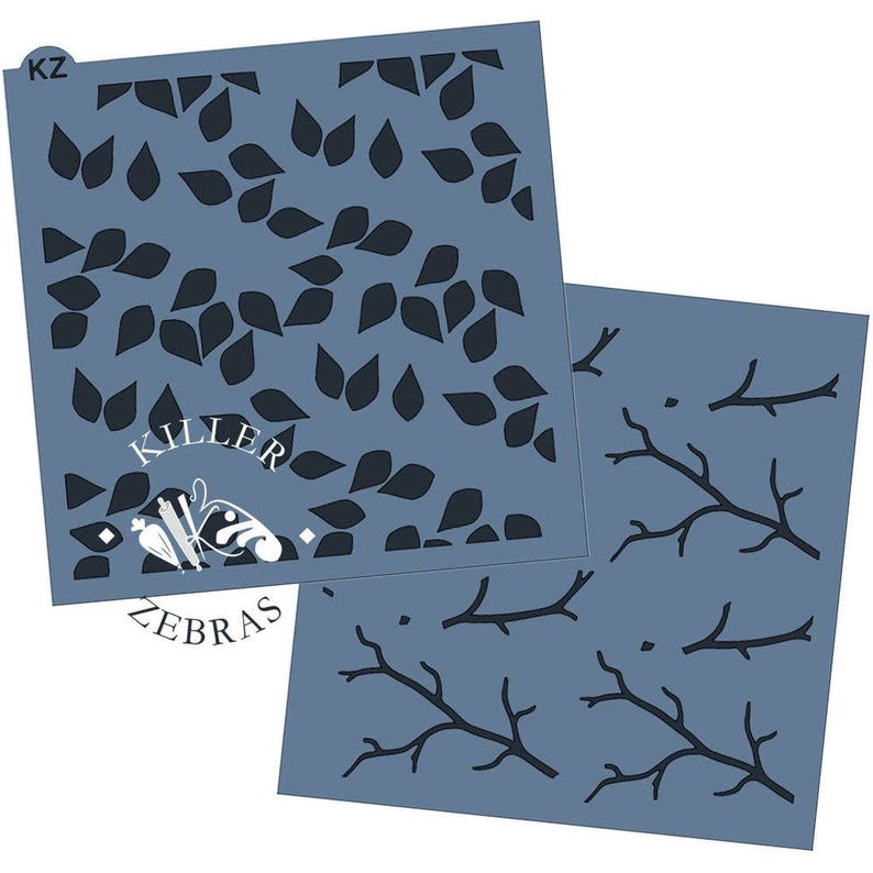 Leaves Cookie Stencil Single or Layered Leafy Branches Stencil Leaves Branches Cookie Stencil Leafy Branches Stencil FAST Shipping!!