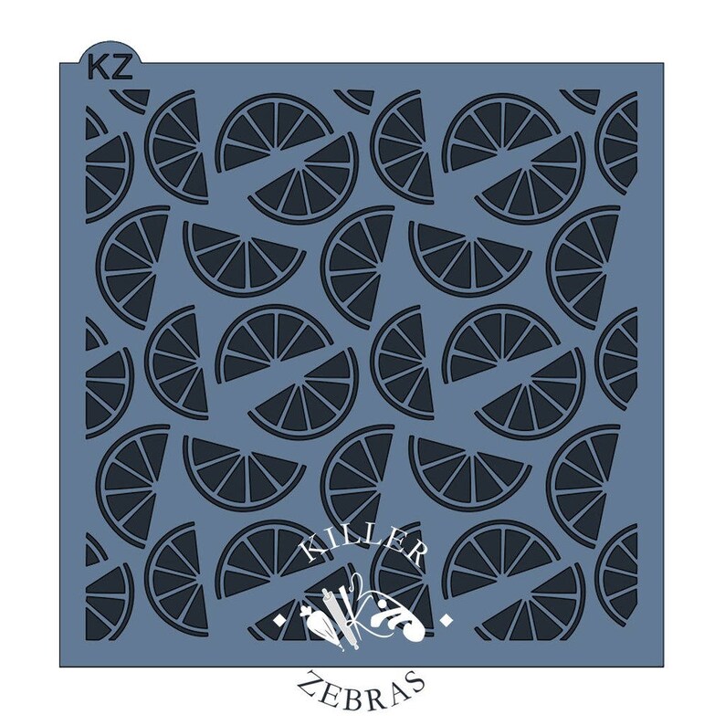 FAST SHIPPING Orange Slices Stencil Etsy