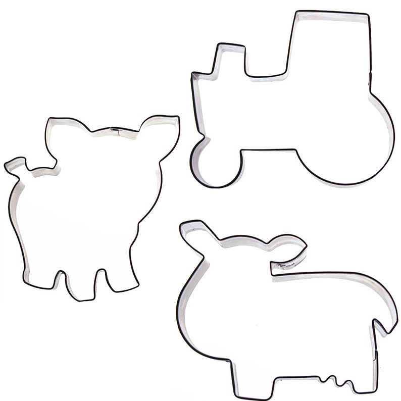 FAST SHIPPING Farm Animal Cookie Cutter Set Farm Cutter Etsy