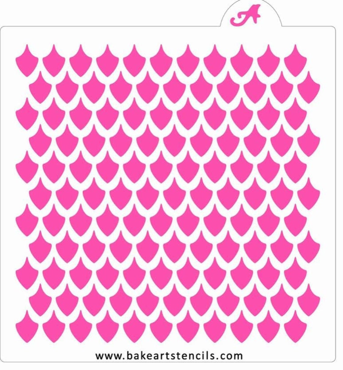 FAST SHIPPING Dragon Scales Stencil Scallops Stencil Etsy