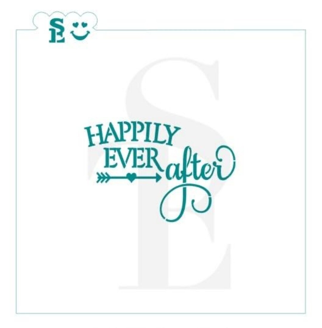 FAST SHIPPING!!! Happily Ever After #1 With Arrow Stencil, Cookie ...