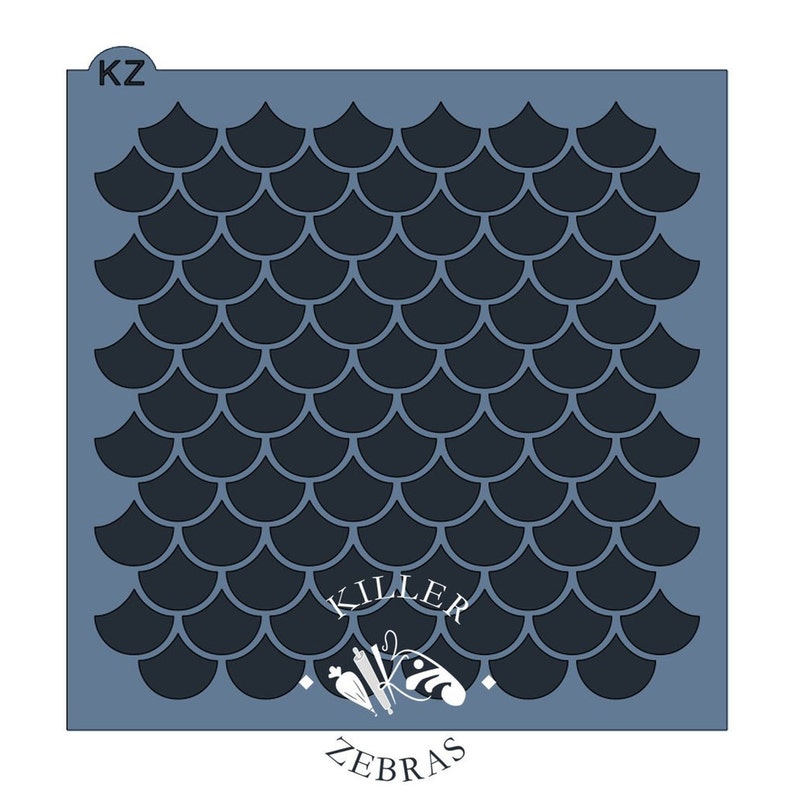 FAST SHIPPING Scallops Stencil Etsy