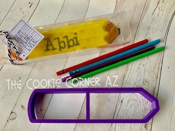 Pencil Cookie Cutter Back to School Cookie Back to School Cutters