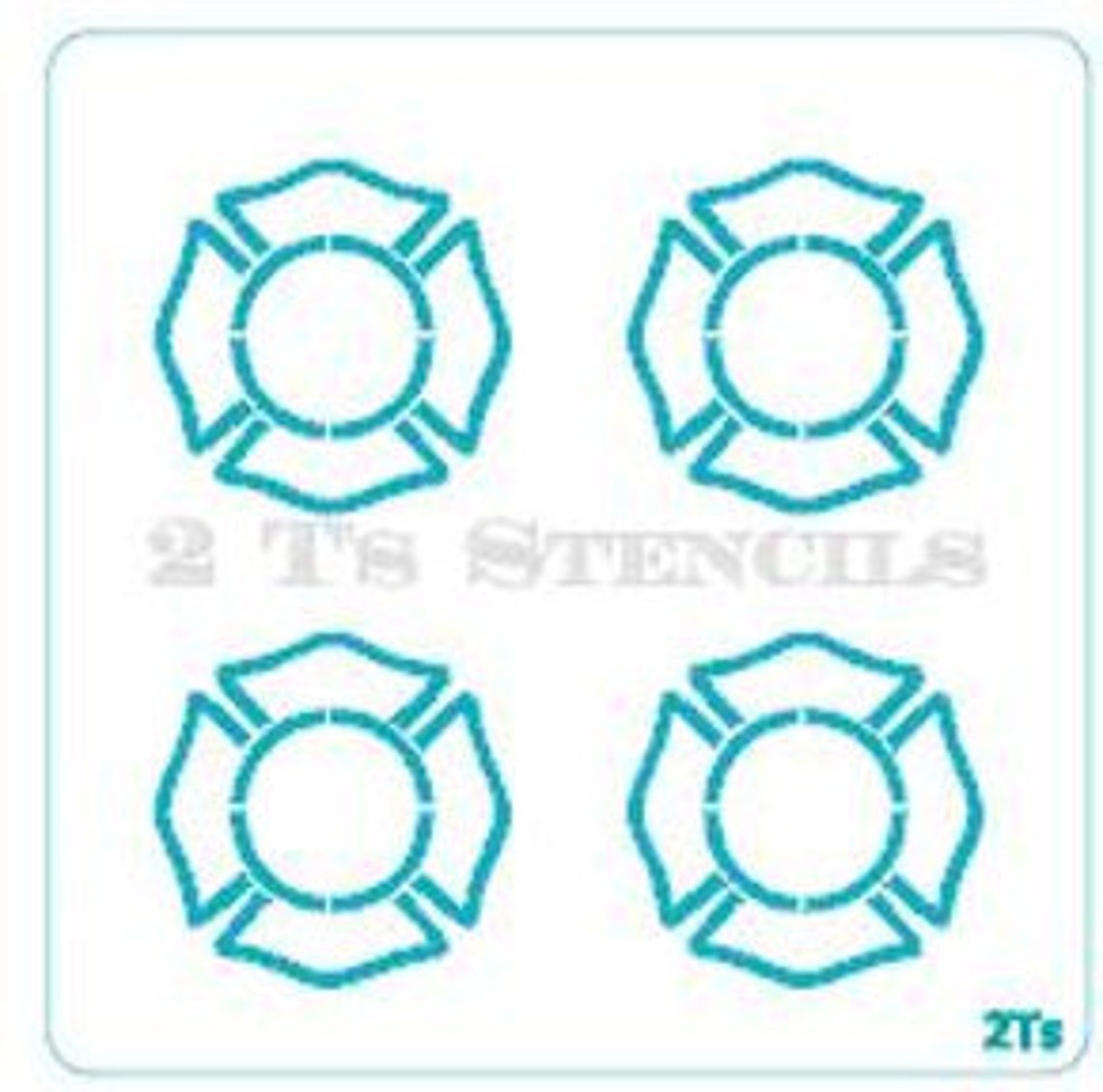 FAST SHIPPING Maltese Cross 4 Fire Department Stencil - Etsy