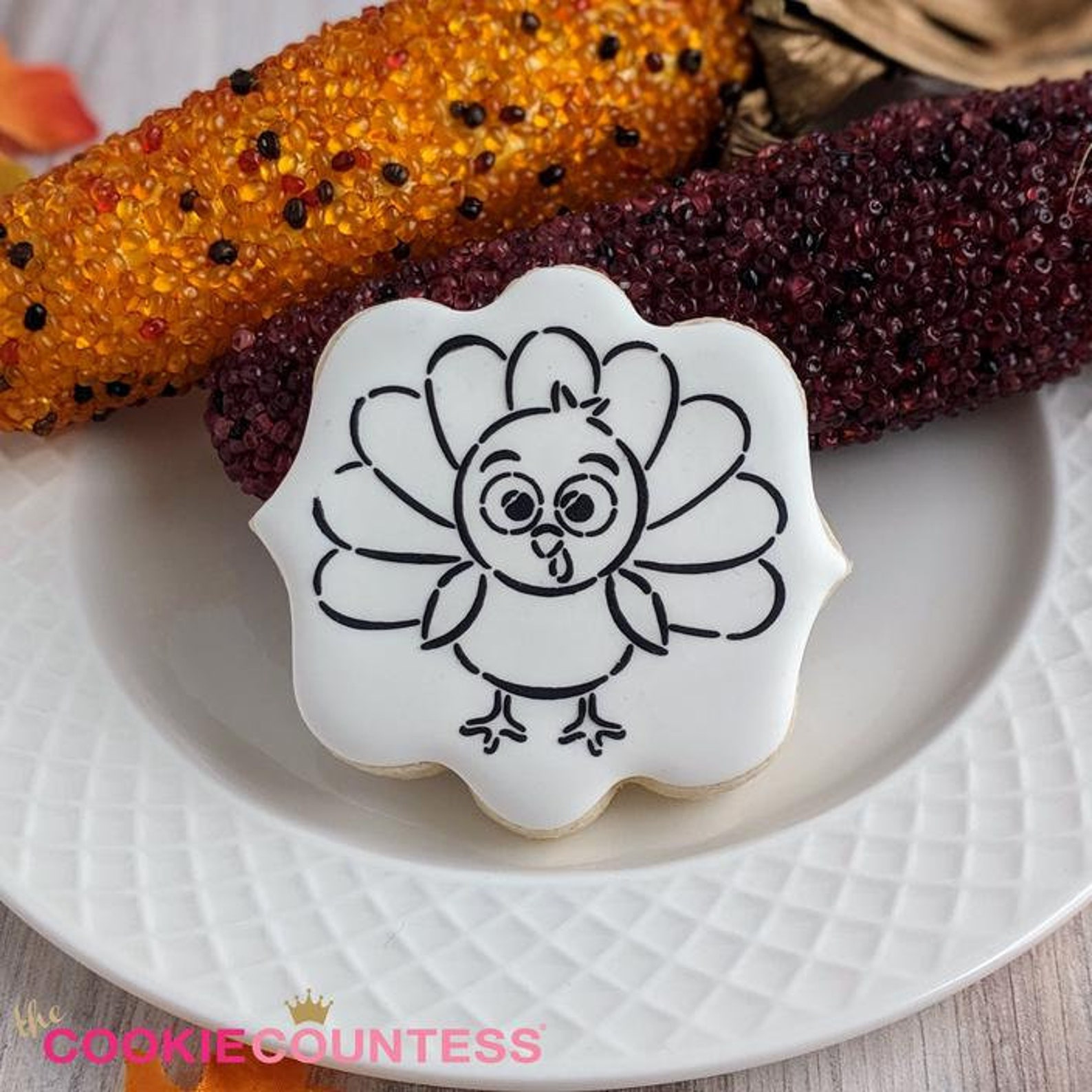 FAST SHIPPING Thanksgiving Cute Turkey PYO Stencil Etsy