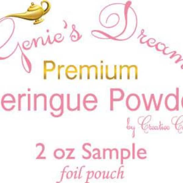FAST SHIPPING!!! SAMPLE Genie's Dream Premium Meringue Powder 2oz Sample Foil Pouch, Meringue Powder, Creative Cookier
