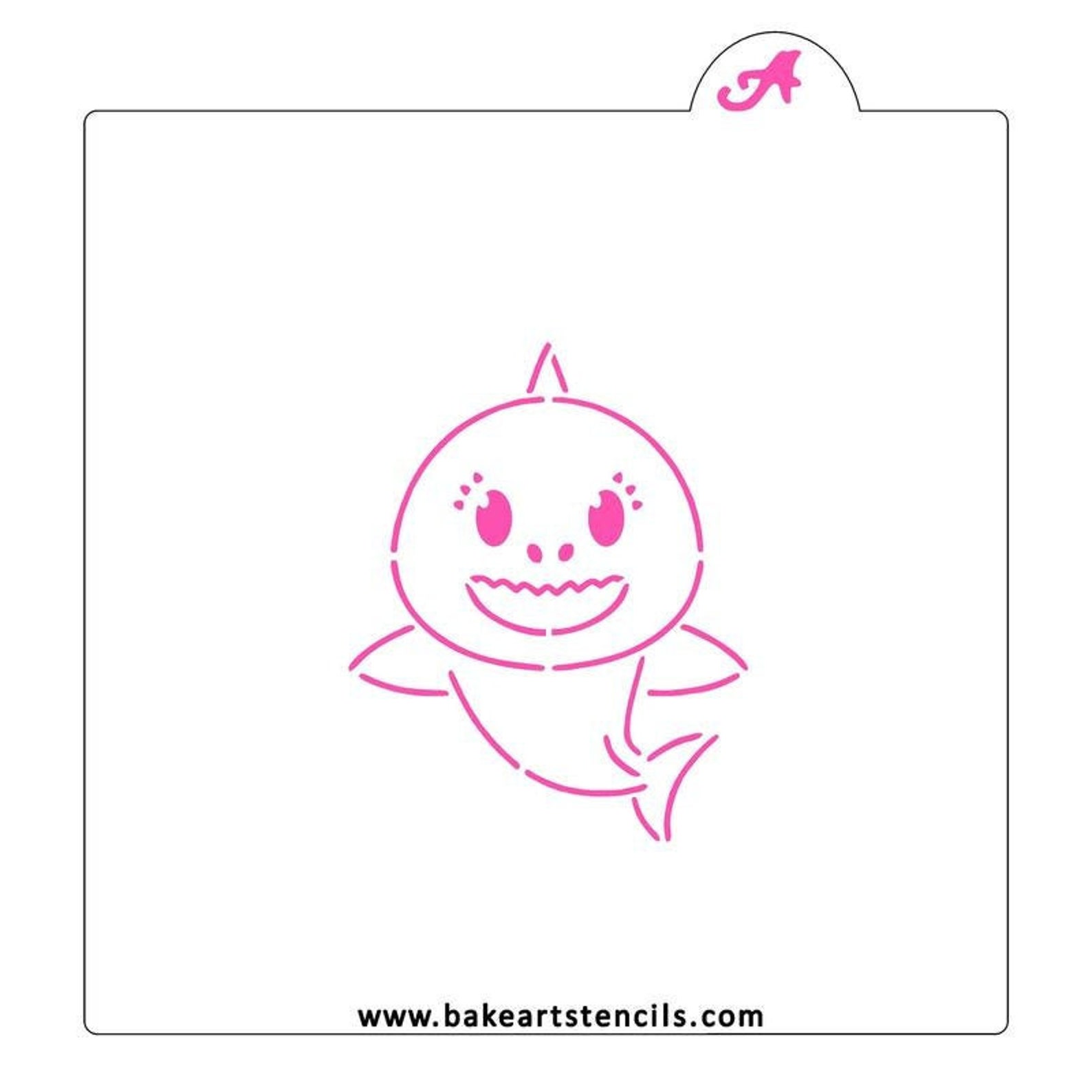 Fast Shipping Kid Shark PYO Stencil Baby Shark Cookie - Etsy