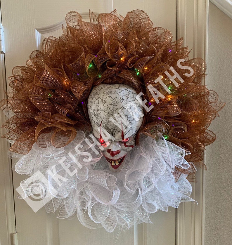 18 inch Creepy Clown Pennywise IT with lightslatex mask