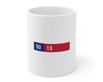 50/13 American flag ceramic Mug 11oz