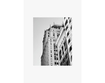 San Francisco poster | Building poster | Black and white poster | Cityscape poster | Matte Vertical Posters