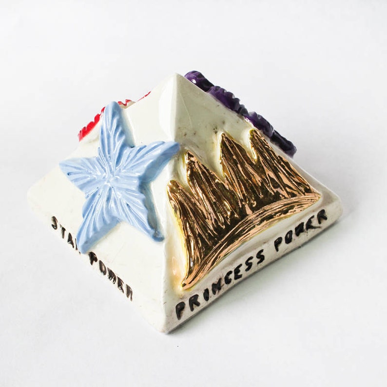 Power Pyramid / Princess Power / Flower Power / Star Power / Power of Love / Girly Decor / Paperweight image 3