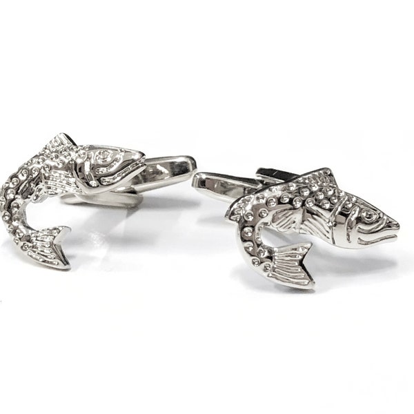 Salmon Fish Cufflink Cufflinks